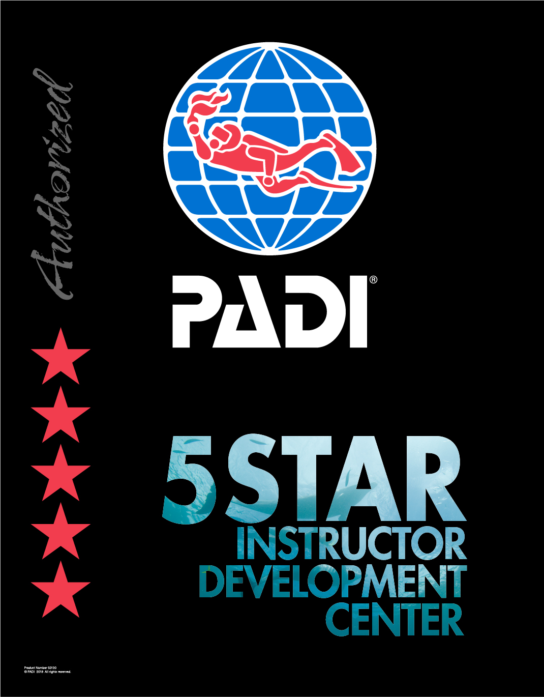 PADI 5 star IDC centre logo